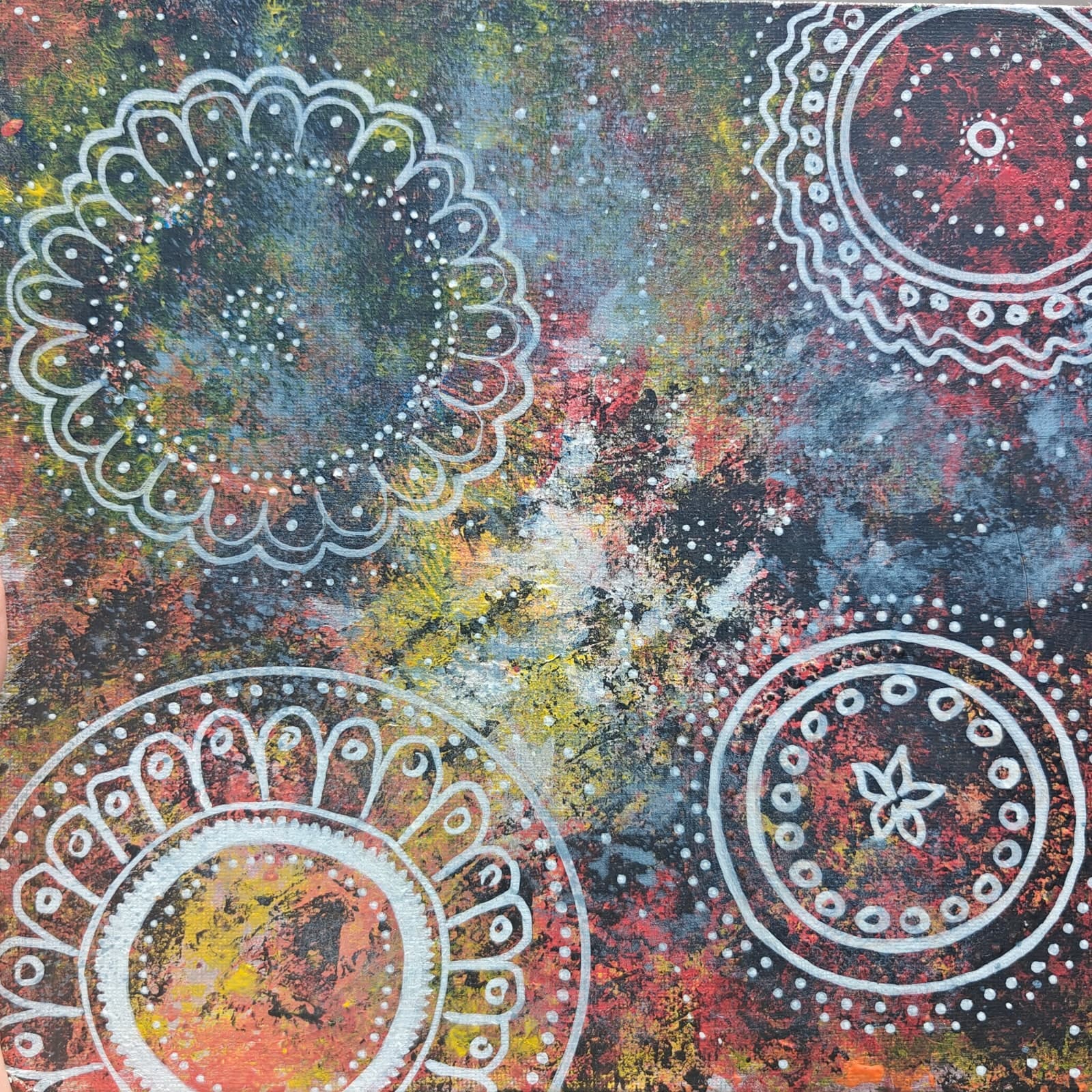 « Constellations », toile de Gaëlle Andrieu